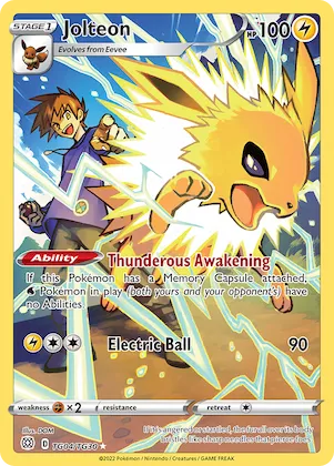 Jolteon #TG04 – Brilliant Stars Trainer Gallery