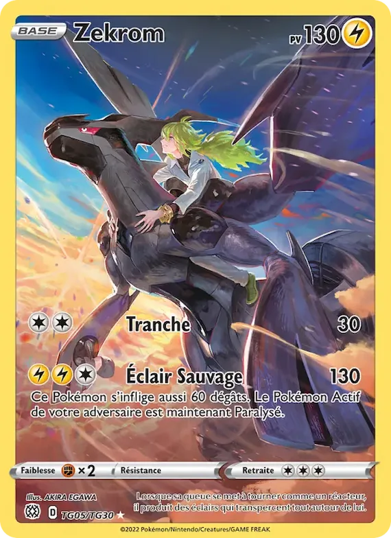 Zekrom TG05 – Stars Étincelantes Galerie de Dresseurs