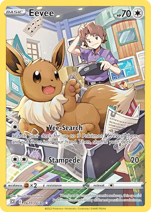Eevee #TG11 – Brilliant Stars Trainer Gallery