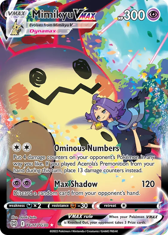 Mimikyu VMAX #TG17 – Brilliant Stars Trainer Gallery