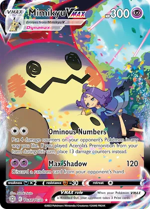 Mimikyu VMAX #TG17 – Brilliant Stars Trainer Gallery