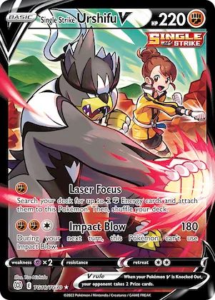 Single Strike Urshifu V #TG18 – Brilliant Stars Trainer Gallery