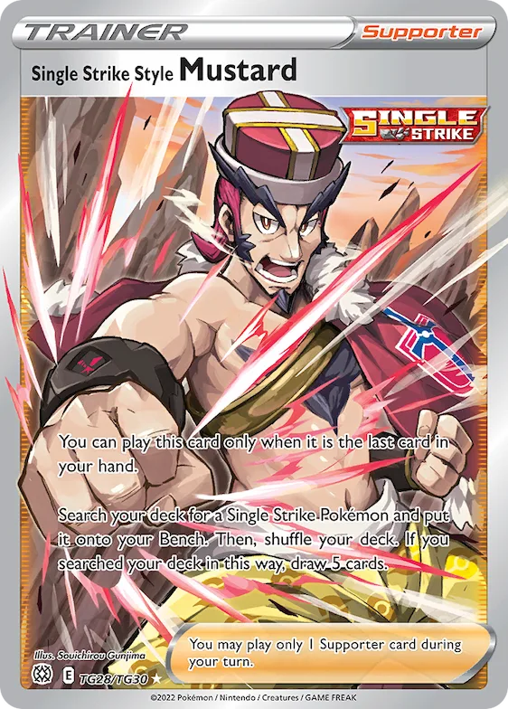 Single Strike Style Mustard #TG28 – Brilliant Stars Trainer Gallery