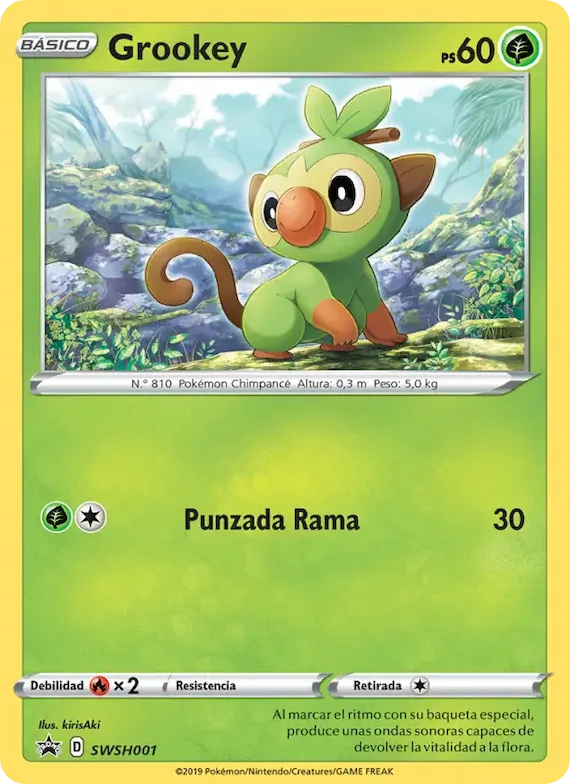Grookey SWSH001 – Cartas de promoción ESES