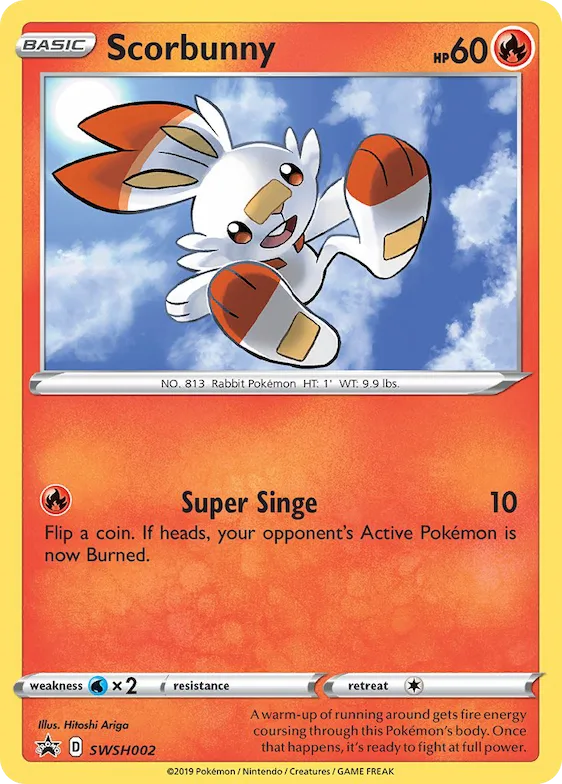 Scorbunny #SWSH002 – Sword & Shield Promo Cards