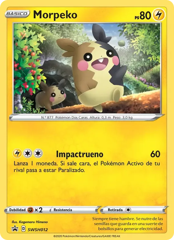 Morpeko SWSH012 – Cartas de promoción ESES