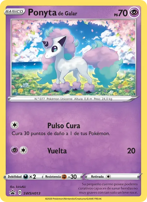 Ponyta de Galar SWSH013 – Cartas de promoción ESES