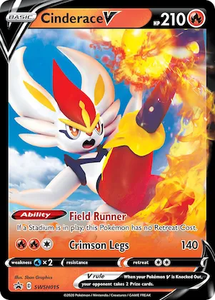 Cinderace V #SWSH015 – Sword & Shield Promo Cards
