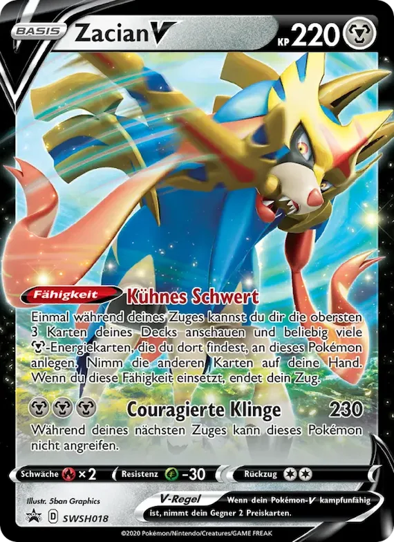 Zacian V SWSH018 – SCSC Promokarten