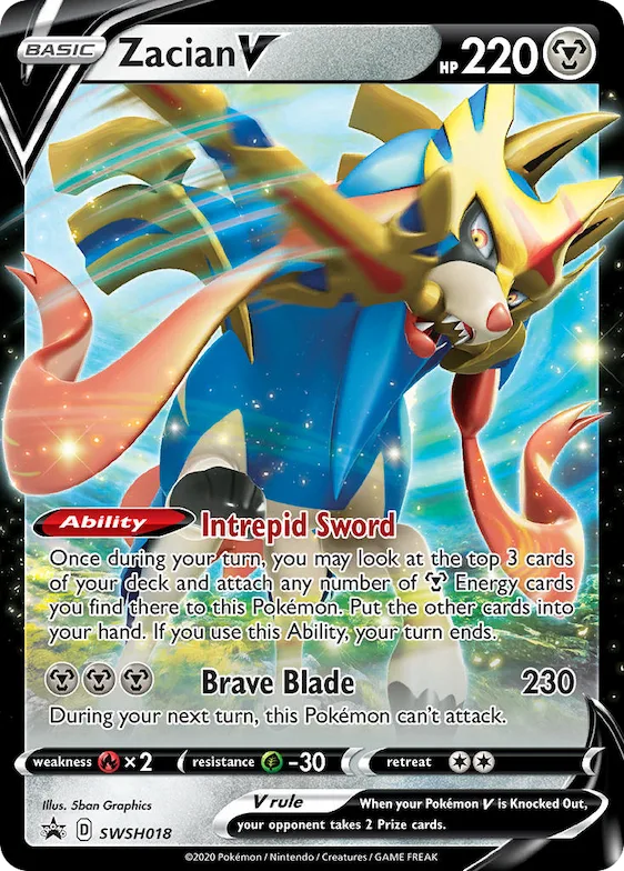 Zacian V #SWSH018 – Sword & Shield Promo Cards