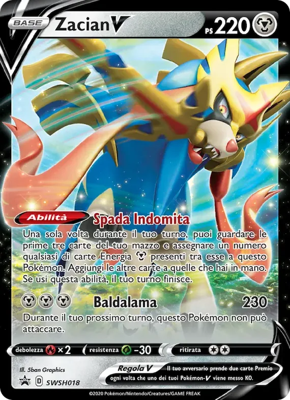 Zacian V SWSH018 – SPSC Promo