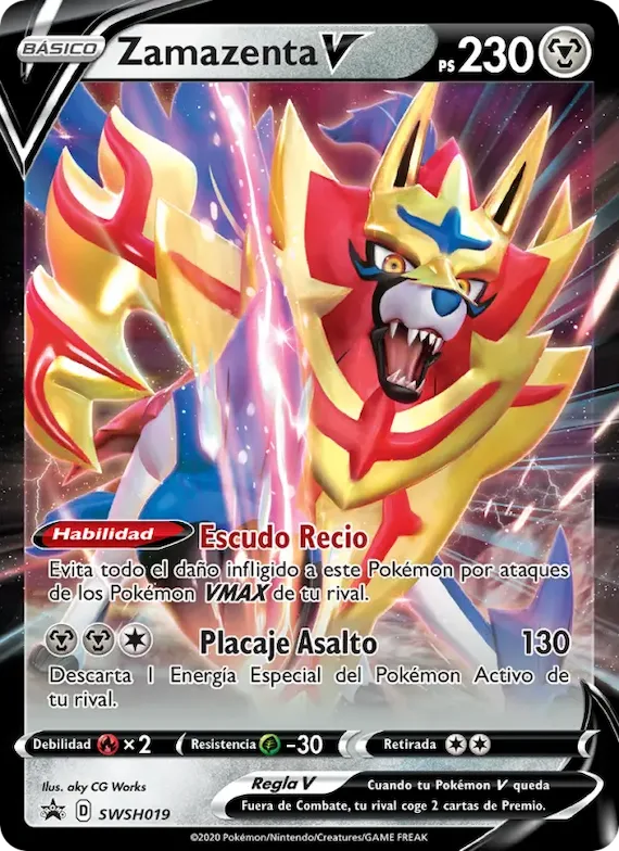 Zamazenta V SWSH019 – Cartas de promoción ESES