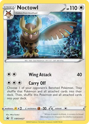 Noctowl #SWSH027 – Sword & Shield Promo Cards
