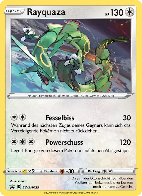 Rayquaza SWSH029 – SCSC Promokarten