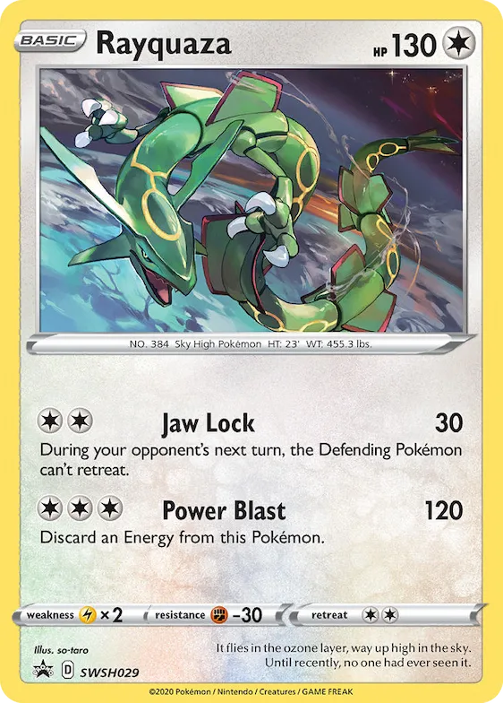 Rayquaza #SWSH029 – Sword & Shield Promo Cards
