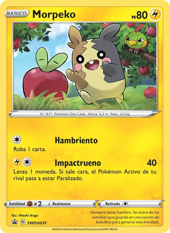 Morpeko SWSH031 – Cartas de promoción ESES