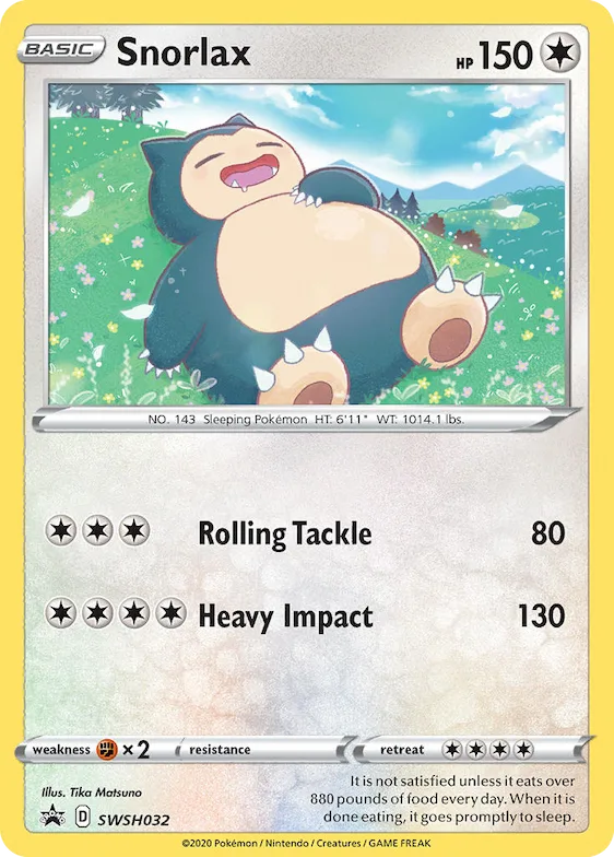 Snorlax #SWSH032 – Sword & Shield Promo Cards