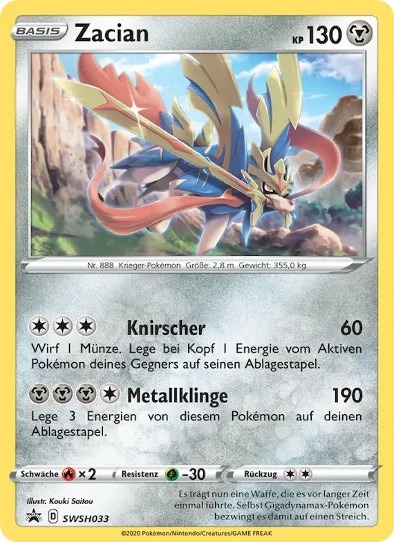 Zacian SWSH033 – SCSC Promokarten