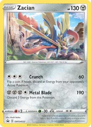 Zacian #SWSH033 – Sword & Shield Promo Cards