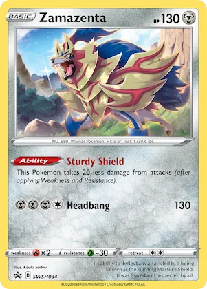 Zamazenta #SWSH034 – Sword & Shield Promo Cards