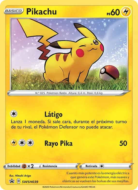Pikachu SWSH039 – Cartas de promoción ESES