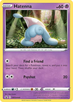Hatenna #SWSH040 – Sword & Shield Promo Cards