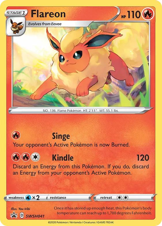 Flareon #SWSH041 – Sword & Shield Promo Cards
