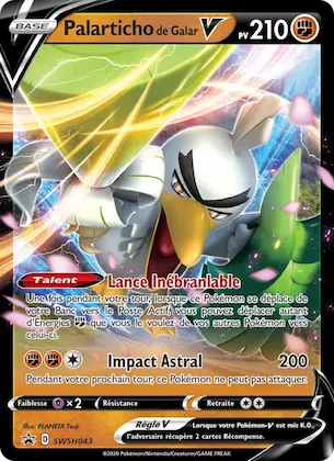 Palarticho de Galar V n° SWSH043 – Promo SWSH