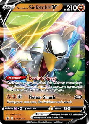 Galarian Sirfetch'd V #SWSH043 – Sword & Shield Promo Cards
