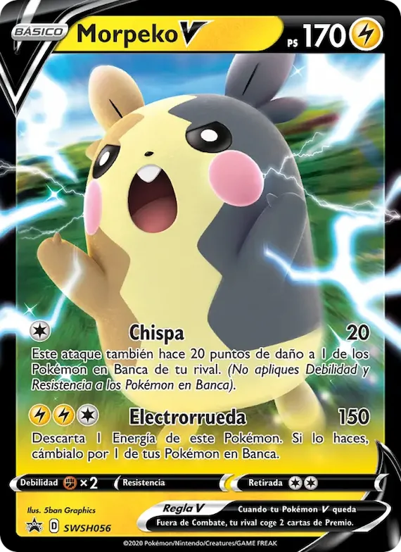 Morpeko V SWSH056 – Cartas de promoción ESES