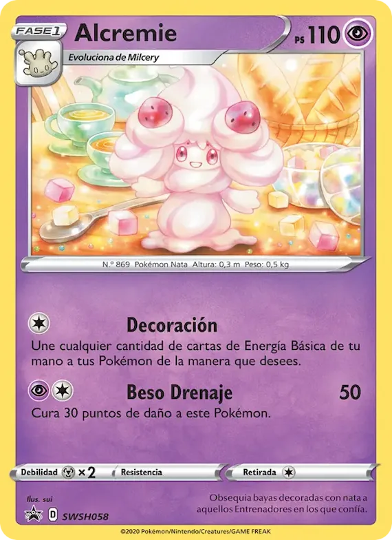 Alcremie SWSH058 – Cartas de promoción ESES