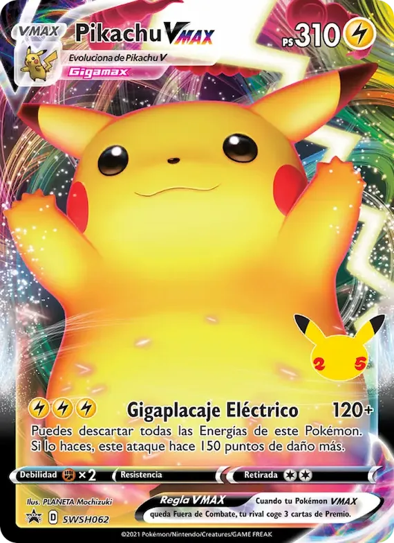 Pikachu VMAX SWSH062 – Cartas de promoción ESES