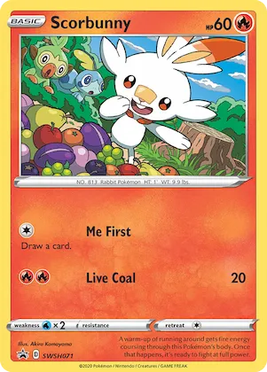 Scorbunny #SWSH071 – Sword & Shield Promo Cards