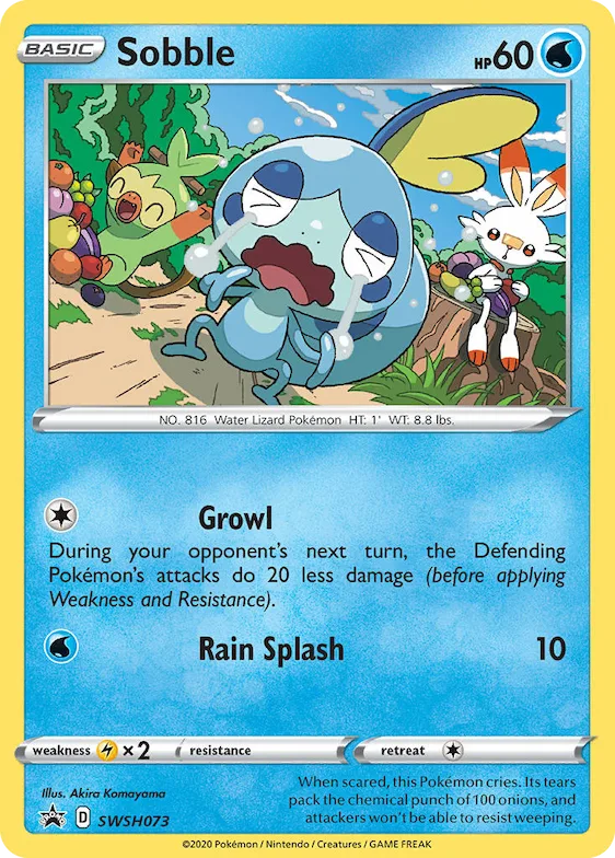 Sobble #SWSH073 – Sword & Shield Promo Cards