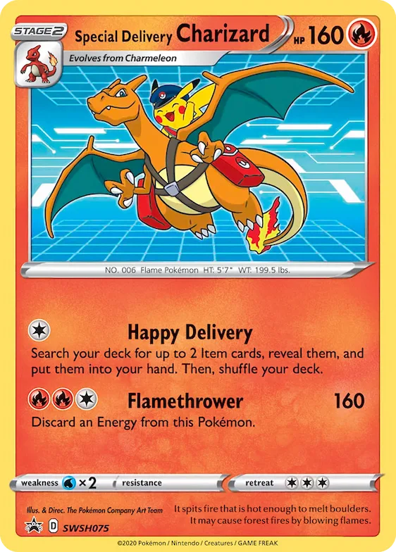 Special Delivery Charizard #SWSH075 – Sword & Shield Promo Cards