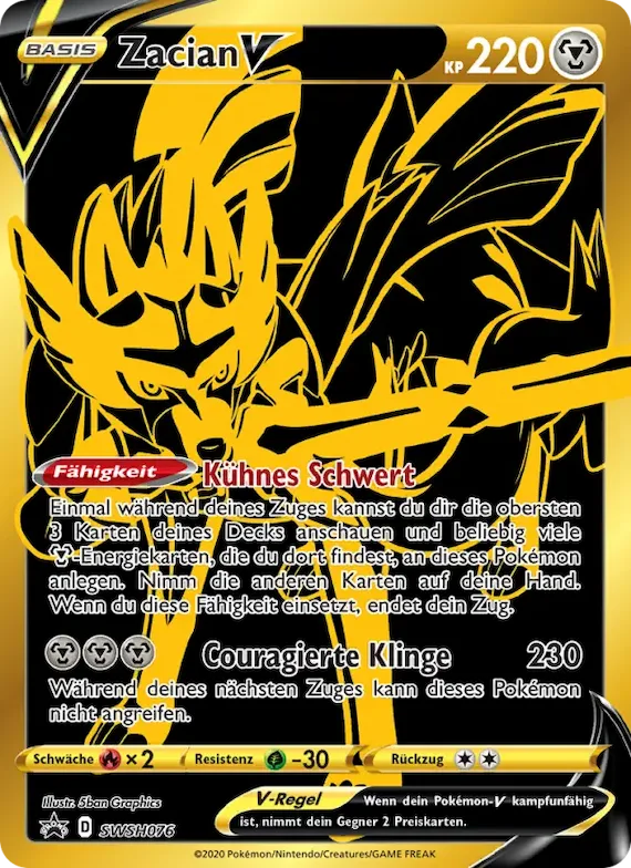 Zacian V SWSH076 – SCSC Promokarten
