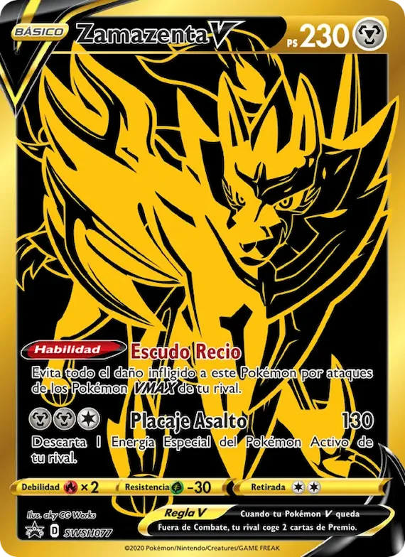 Zamazenta V SWSH077 – Cartas de promoción ESES
