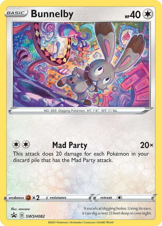 Bunnelby #SWSH082 – Sword & Shield Promo Cards