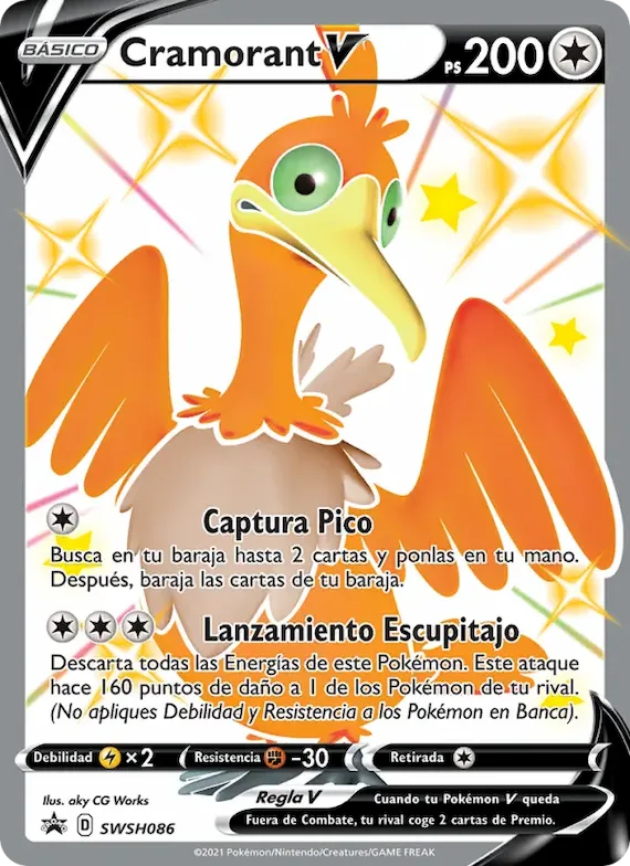 Cramorant V SWSH086 – Cartas de promoción ESES