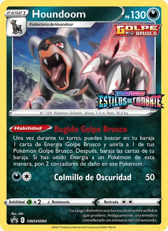 Houndoom SWSH090 – Cartas de promoción ESES