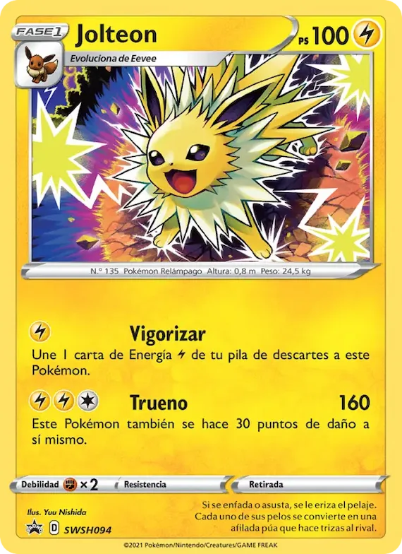 Jolteon SWSH094 – Cartas de promoción ESES