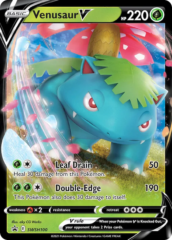 Venusaur V #SWSH100 – Sword & Shield Promo Cards