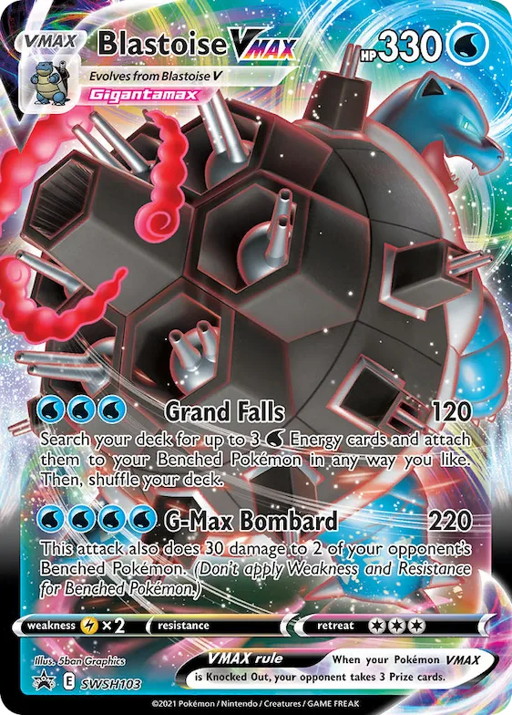 Blastoise VMAX #SWSH103 – Sword & Shield Promo Cards