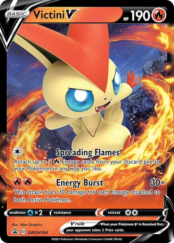 Victini V #SWSH104 – Sword & Shield Promo Cards