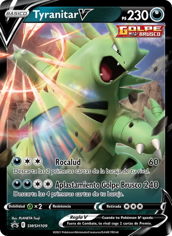 Tyranitar V SWSH109 – Cartas de promoción ESES