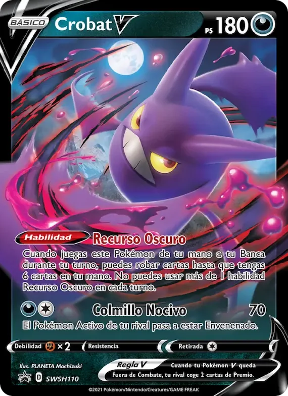 Crobat V SWSH110 – Cartas de promoción ESES