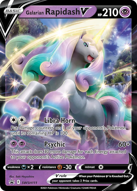 Galarian Rapidash V #SWSH111 – Sword & Shield Promo Cards