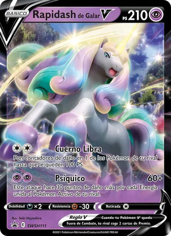 Rapidash de Galar V SWSH111 – Cartas de promoción ESES