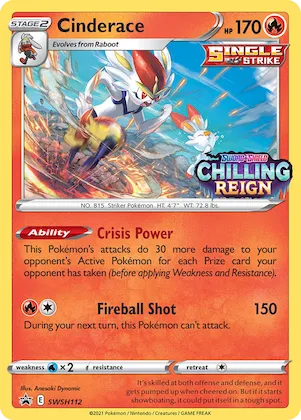 Cinderace #SWSH112 – Sword & Shield Promo Cards