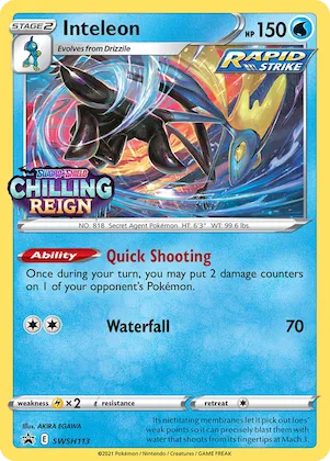 Inteleon #SWSH113 – Sword & Shield Promo Cards
